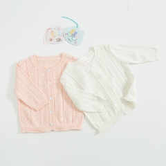 lace collar hollow-out design cardigan for baby/toddler girl
