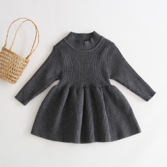 new arrival long-sleeve knitting dress for baby in autumn
