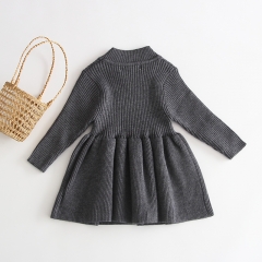 new arrival long-sleeve knitting dress for baby in autumn