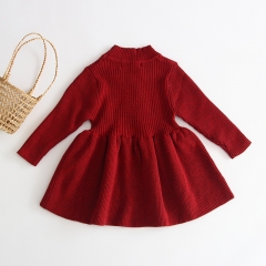 new arrival long-sleeve knitting dress for baby in autumn