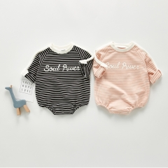Newborn Baby Girl Clothes Long Sleeve Romper Strip Jumpsuit Infant Baby Outfit Set Autumn Winter Suit Toddler Playsuit Wholesale