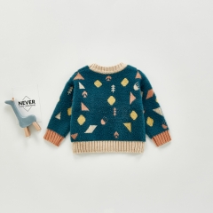 Comfortable breathable warm cartoon children's sweater wholesale