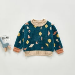 Comfortable breathable warm cartoon children's sweater wholesale