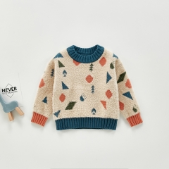 Comfortable breathable warm cartoon children's sweater wholesale