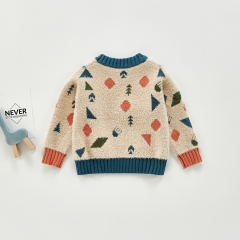 Comfortable breathable warm cartoon children's sweater wholesale