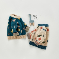 Comfortable breathable warm cartoon children's sweater wholesale