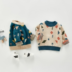 Comfortable breathable warm cartoon children's sweater wholesale