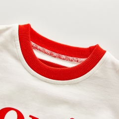 2020 Autumn New Design The Newborn Baby Triangle Clothing Romper Fashion Round Collar Baby Conjoined Bodysuit Letter Printed Wholesale