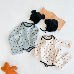 Baby winter warm pajamas sets