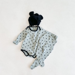 Baby winter warm pajamas sets