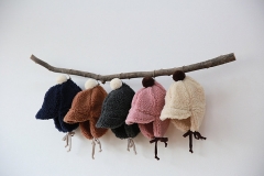 autumn and winter babies hat with Teddy bear plush ear wholesale