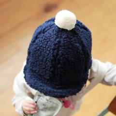 autumn and winter babies hat with Teddy bear plush ear wholesale