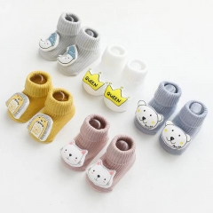 Infant baby socks boneless loose mouth baby tube socks cartoon doll dispensing non-slip baby toddler socks wholesale