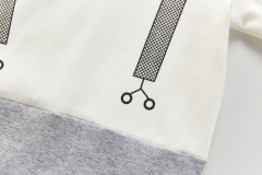 Fashion Long Sleeve New born Baby Rompers/Jumpsuits with Cartoon Beard Pattern Gentleman Style Baby Clothes Wholesale