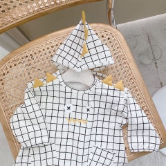 Angoubebe 211H24 Classic White & Black Grid Romper Wholesale