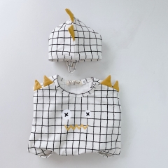 Angoubebe 211H24 Classic White & Black Grid Romper Wholesale