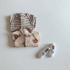 Baby Clothes Romper 2021 waffle pattern fiber beautiful print 0-24 Months bodysuit Wholesale