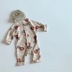 Baby Clothes Romper 2021 waffle pattern fiber beautiful print 0-24 Months bodysuit Wholesale