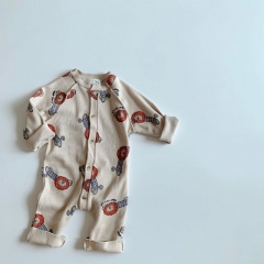 Baby Clothes Romper 2021 waffle pattern fiber beautiful print 0-24 Months bodysuit Wholesale