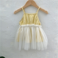 Fashion Children Girl High Quality Party Dress Sleeveless Clothing Wholesale