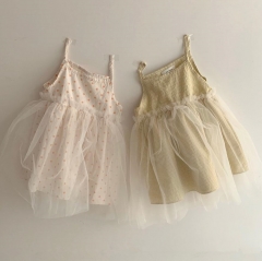 Fashion Children Girl High Quality Party Dress Sleeveless Clothing Wholesale