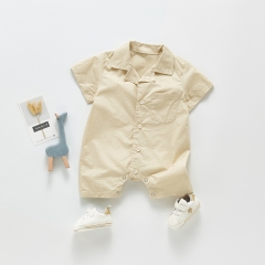 Angoubebe back cartoon prints short sleeve toddler 2021 newly romper for kids baby clothes wholesale
