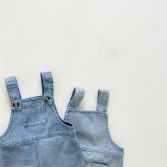 Hot Sale Baby Unisex Cowboy Jumpsuit Como Strips T-shirt Sets Wholesale