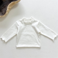 Baby Unisex Solid Baseshirt In Spring Autumn Winter Wholesale