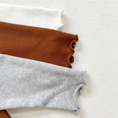 Baby Unisex Solid Baseshirt In Spring Autumn Winter Wholesale