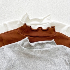 Baby Unisex Solid Baseshirt In Spring Autumn Winter Wholesale