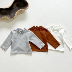 Baby Unisex Solid Baseshirt In Spring Autumn Winter Wholesale