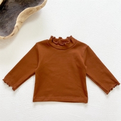 Baby Unisex Solid Baseshirt In Spring Autumn Winter Wholesale