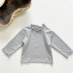 Baby Unisex Solid Baseshirt In Spring Autumn Winter Wholesale