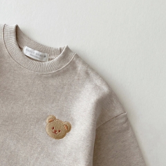 Baby Unisex Round-collar  Bear Cartoon Sets Wholesale
