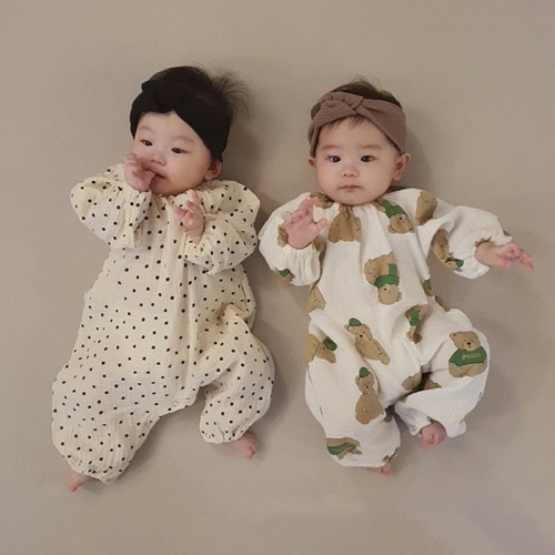 Baby Unisex Cotton Loose Style Jumpsuit Wholesale