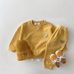 Baby Unisex Round-collar  Bear Cartoon Sets Wholesale