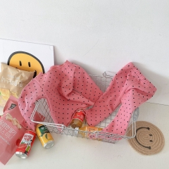 Baby Girl Screw Thread Dot Comfy Home Wearing Sets Clothes Wholesale
