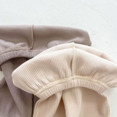 Baby Unisex Solid Spring & Autumn Cotton Softness & Comfy Sets Wholesale