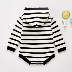 Baby Boy Stripped Hoodie Knitwear Outfit Wholesale