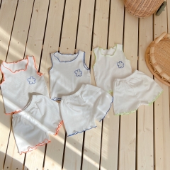 Baby Unisex Sleeveless Top Combo Short Pants In Sets Wholesale