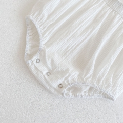 2022 baby clothes babies' cotton Mesh short-sleeved triangle clothes clothes wholesale climbing clothes for baby girls summer princess lace