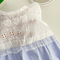 Ins 2022 summer female baby Chinese style baby cheongsam cotton sleeveless one-piece clothes romper clothes strawberry bibs wholesale wholesale