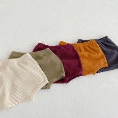 Baby Unisex Waffle Top Combo Short Pants Solid Sets Wholesale