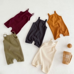 Baby Unisex Waffle Solid Multi Colors Onesies Wholesale