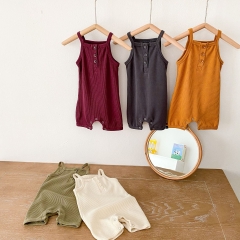 Baby Unisex Waffle Solid Multi Colors Onesies Wholesale