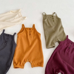 Baby Unisex Waffle Solid Multi Colors Onesies Wholesale