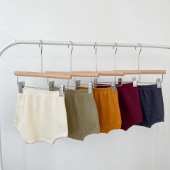 Baby Unisex Waffle Top Combo Short Pants Solid Sets Wholesale