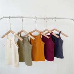 Baby Unisex Waffle Top Combo Short Pants Solid Sets Wholesale