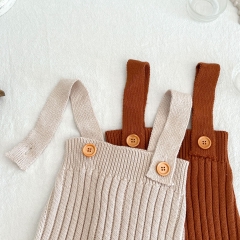 Infant Baby Unisex knitting Straps Pants In Sets Wholesale