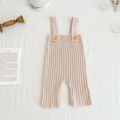 Infant Baby Unisex knitting Straps Pants In Sets Wholesale